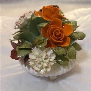 Elegant Floral Ceramic Arrangement